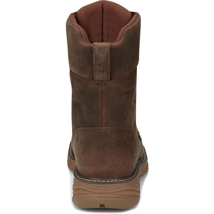 Justin Boots Men's SE469 RUSH 8" Nano Comp Toe Waterproof Work Boot - Image 4