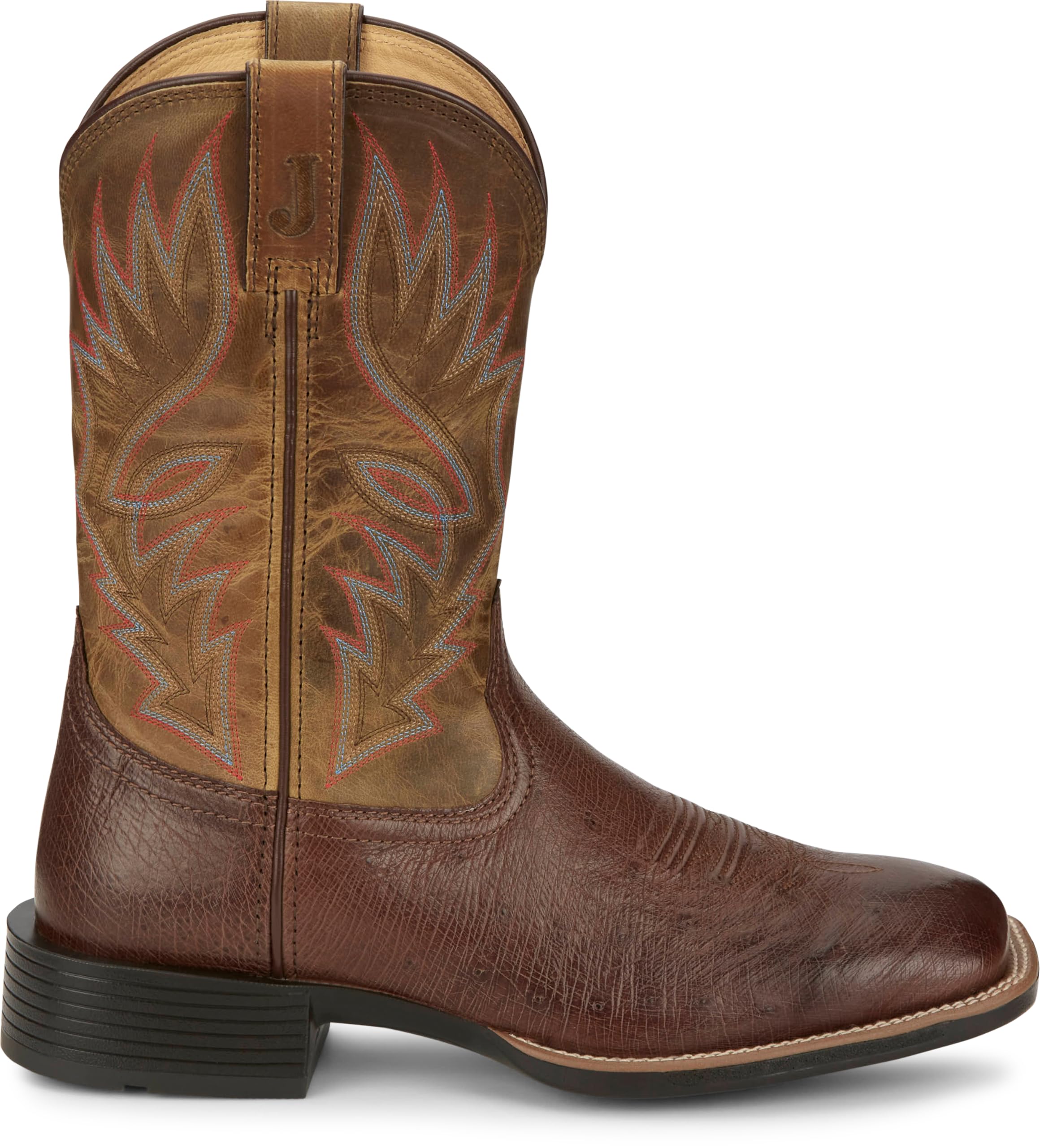 Justin Conroe Men's Boots - Durable Leather, Western Style, Comfortable Fit, Slip-Resistant Sole, Ideal for Outdoor Adventures - Image 3