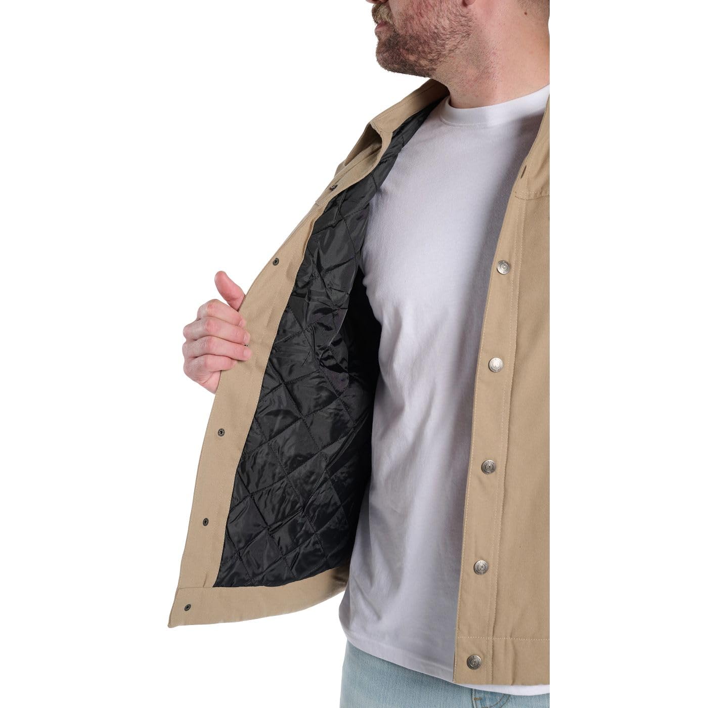 Justin J-1458 Jackson Shacket - Stylish Men's Plaided Shirt, Casual Button-Down, Warm Flannel Layer - Image 3