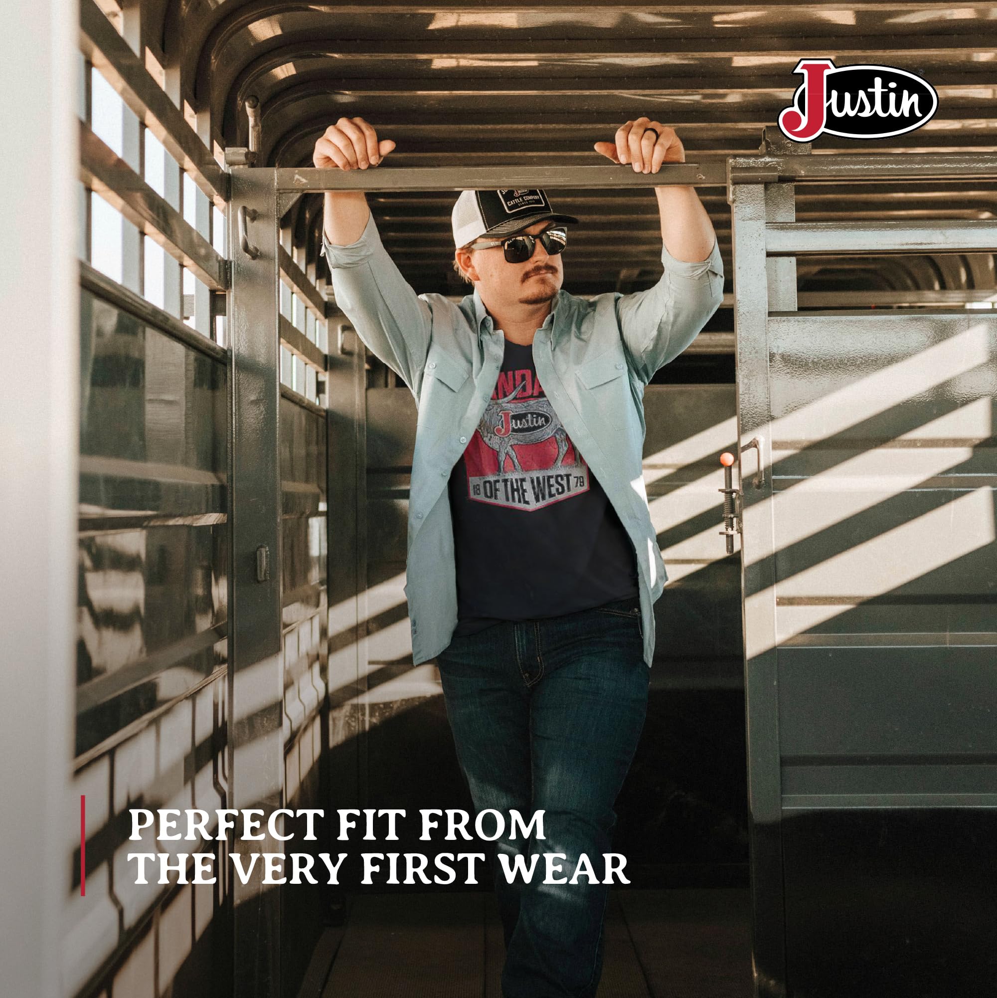 Justin J-G3232 Standard of The West Tee for Men - Stylish Fashion T-Shirts, Comfortable Casual Wear - Image 4