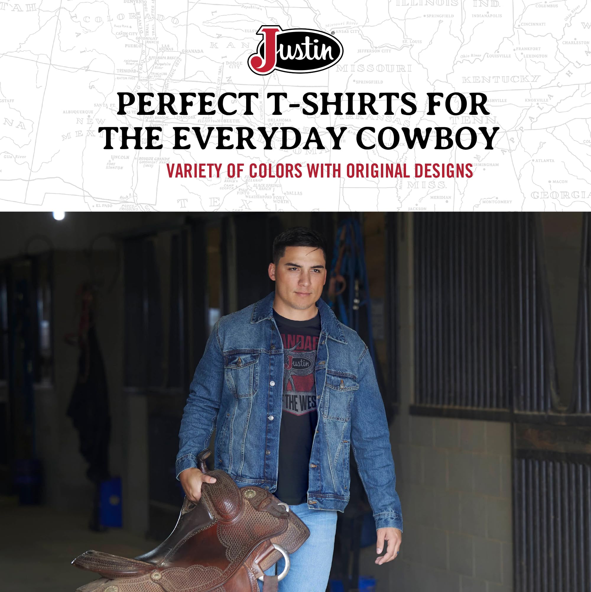 Justin J-G3232 Standard of The West Tee for Men - Stylish Fashion T-Shirts, Comfortable Casual Wear - Image 6