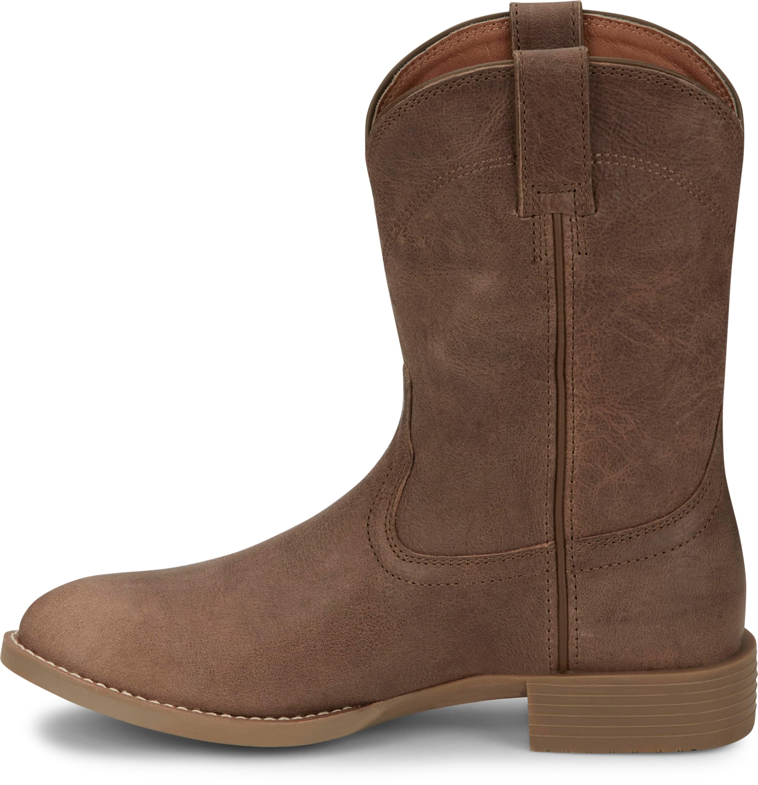 Justin Kilgore 10" Stampede Roper Men's Boots, Premium Leather, J-Flex Insole, Round Toe, Oil & Slip Resistant Rubber Outsole - Image 8