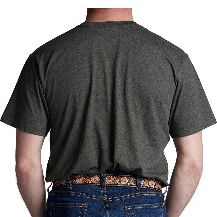 Justin Logo Tee for Men - Comfortable Western Style T-Shirt, Soft Cotton-Polyester Blend, Tagless Neck, Everyday Wear - Image 5