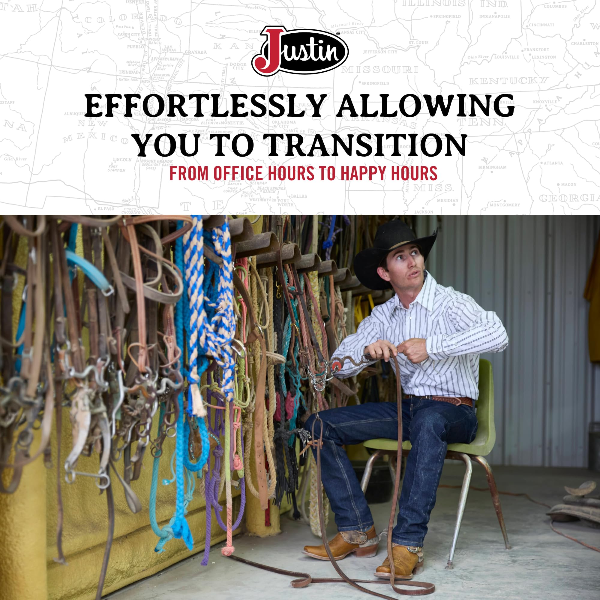 Justin Men's 1879 J2 Straight Leg Jeans - Image 6