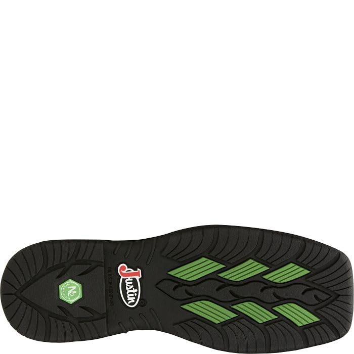 Justin NiTread 11” Composite Toe Boots for Men - Commander Collection - Square Toe Full-Grain Leather Men’s Work Boots with Comfort Footbed and Oil & Slip-Resistant Outsole - Image 6