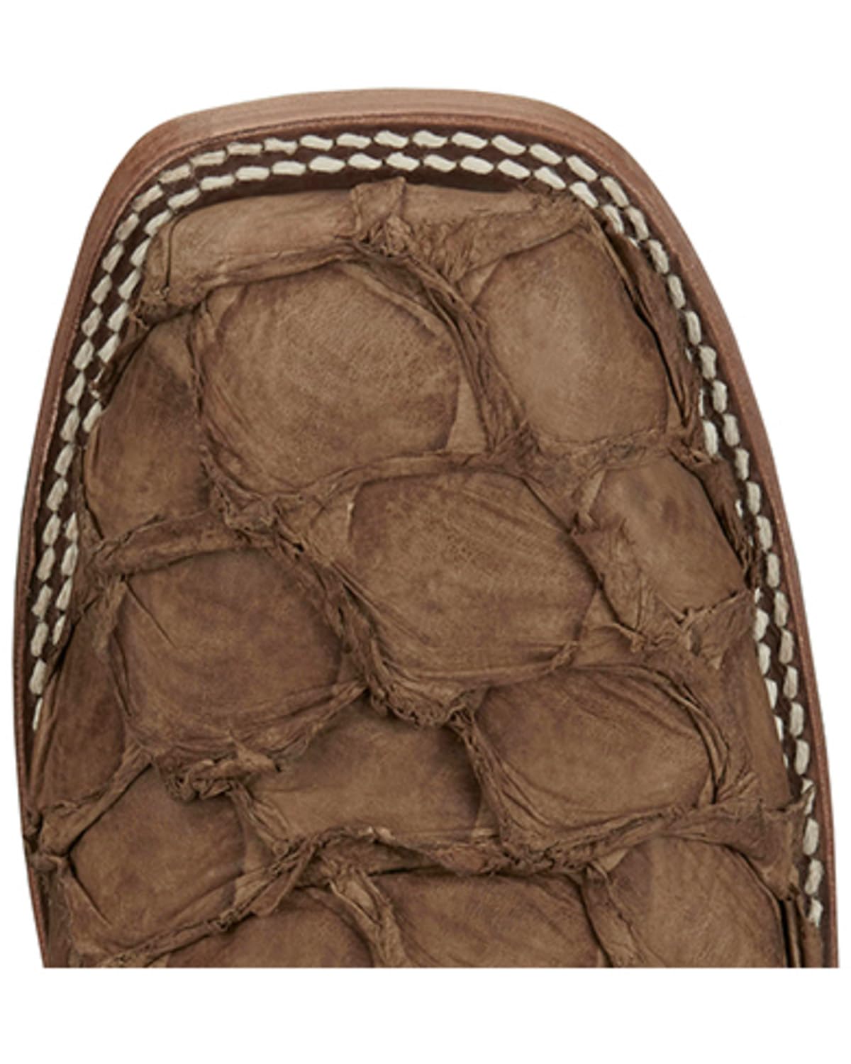 Justin Ocean Front 11" Pirarucu Men's Western Boot - Exotic Leather, Durable Design, Tan - 8.5 D - Image 6