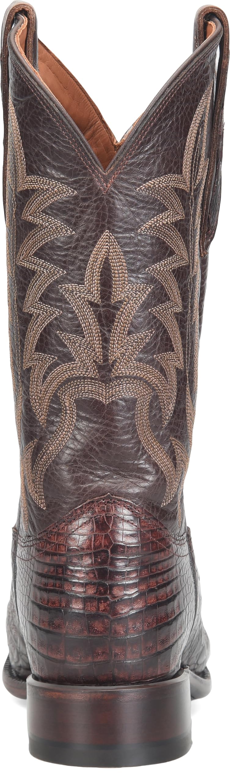 Justin Panama 12" Caiman Cowboy for Men, Exotic Leather Western Footwear, Durable Design, Stylish and Comfortable Western Boots - Image 5