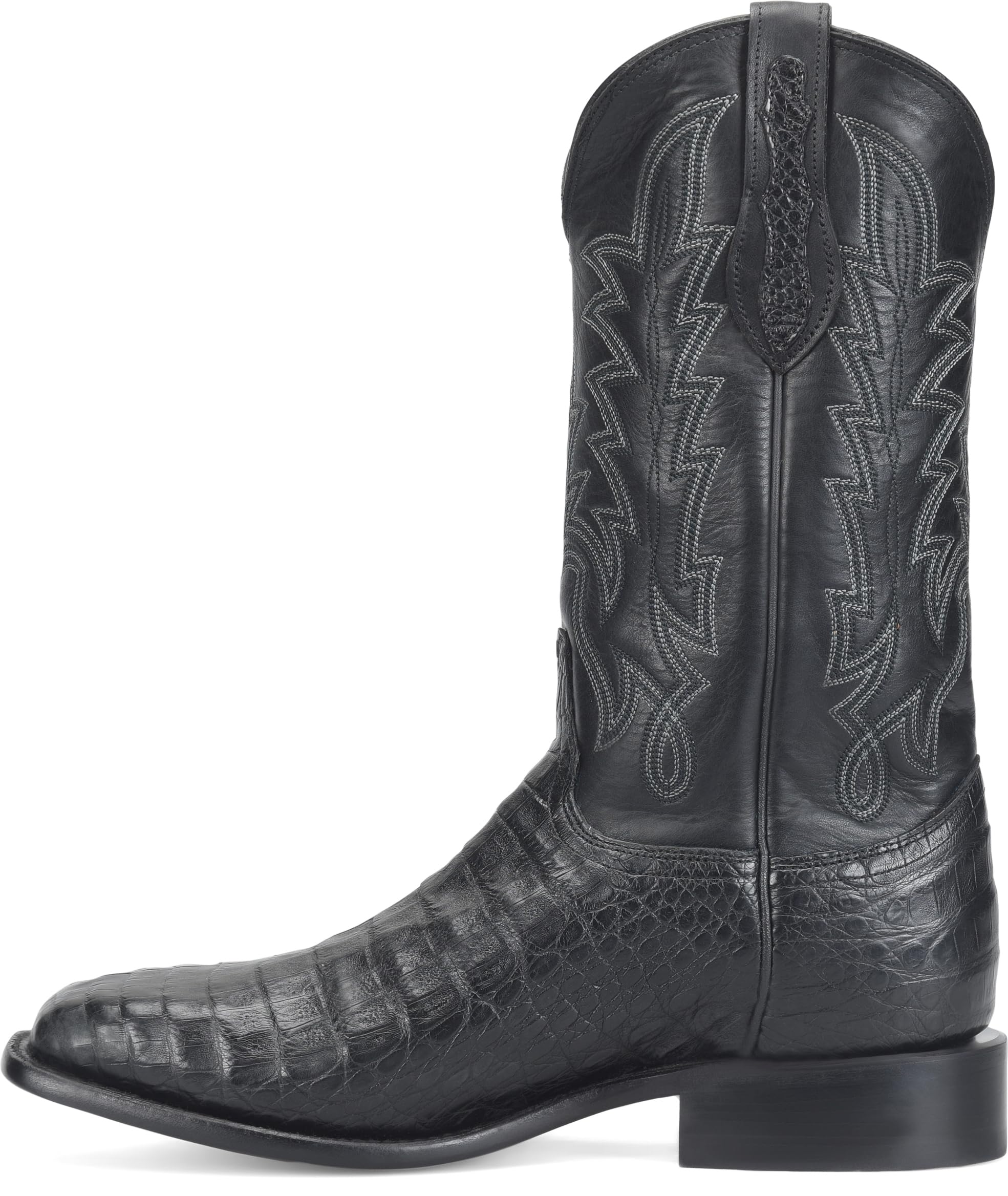 Justin Panama 12" Caiman Cowboy for Men, Exotic Leather Western Footwear, Durable Design, Stylish and Comfortable Western Boots - Image 8