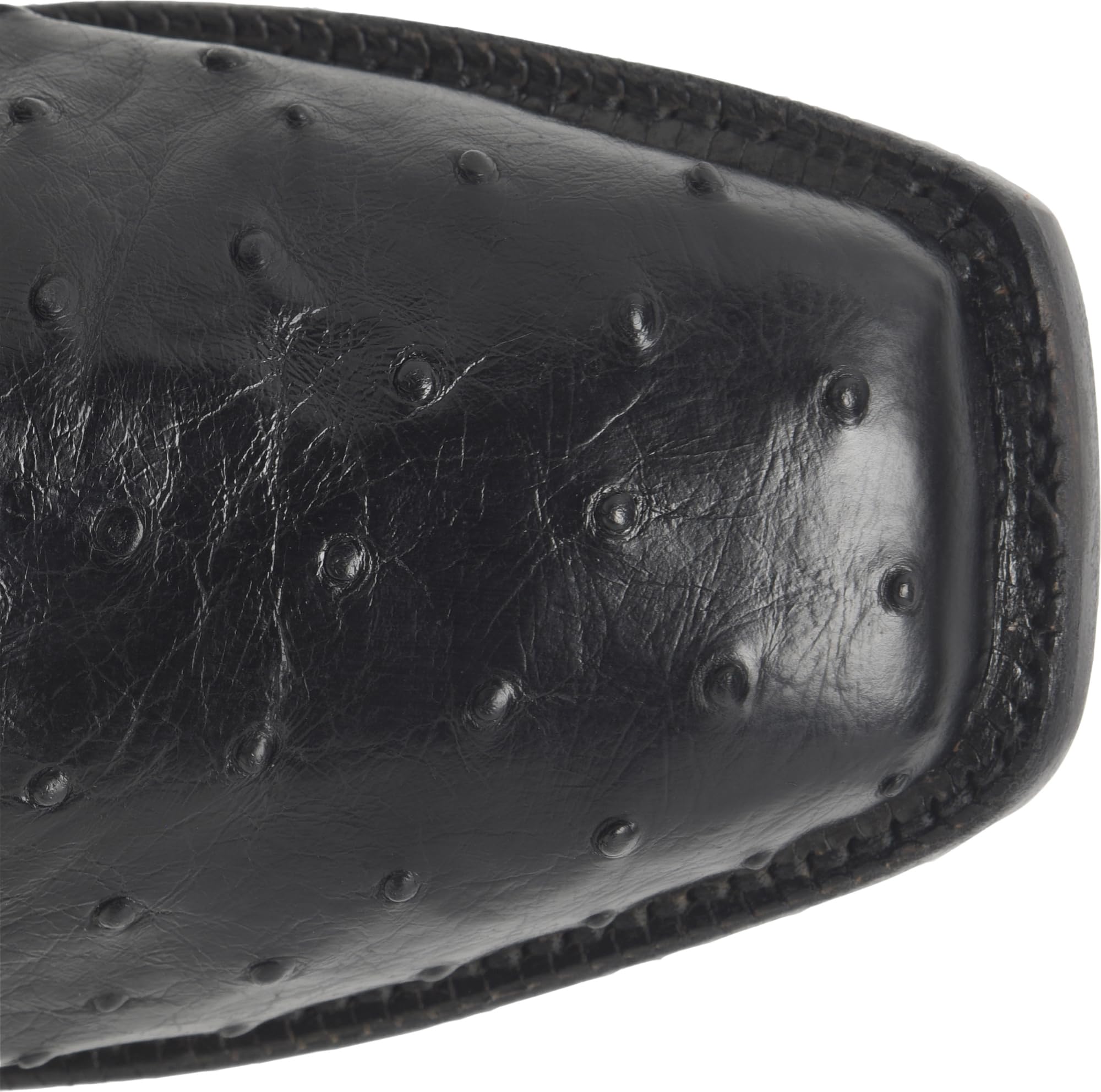 Justin Rancher 12" Ostrich Cowboy Men's - Genuine Leather, Exotic Style, Durable Construction, Classic Design Western Boots - Image 4