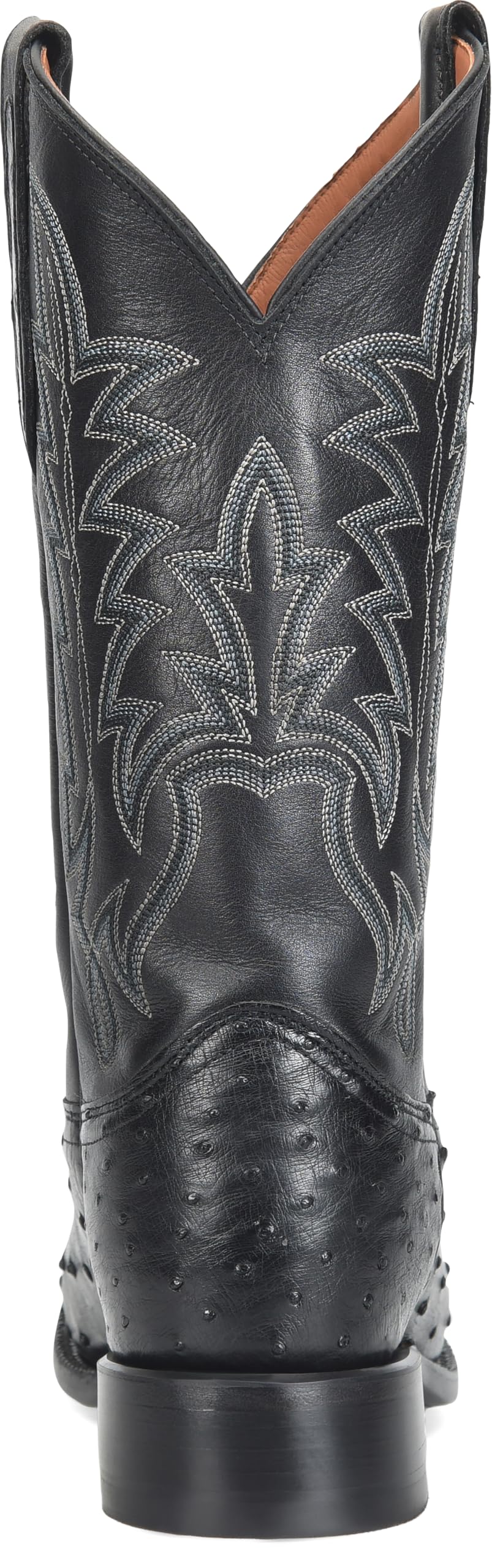 Justin Rancher 12" Ostrich Cowboy Men's - Genuine Leather, Exotic Style, Durable Construction, Classic Design Western Boots - Image 5