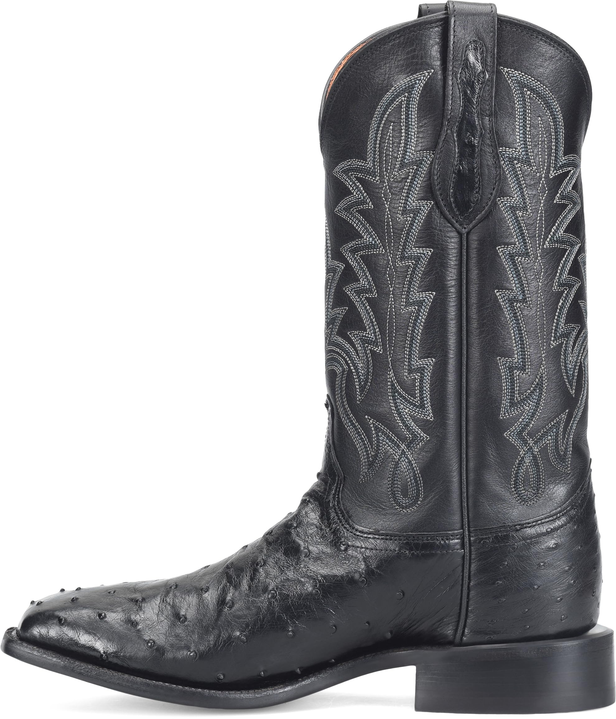 Justin Rancher 12" Ostrich Cowboy Men's - Genuine Leather, Exotic Style, Durable Construction, Classic Design Western Boots - Image 8