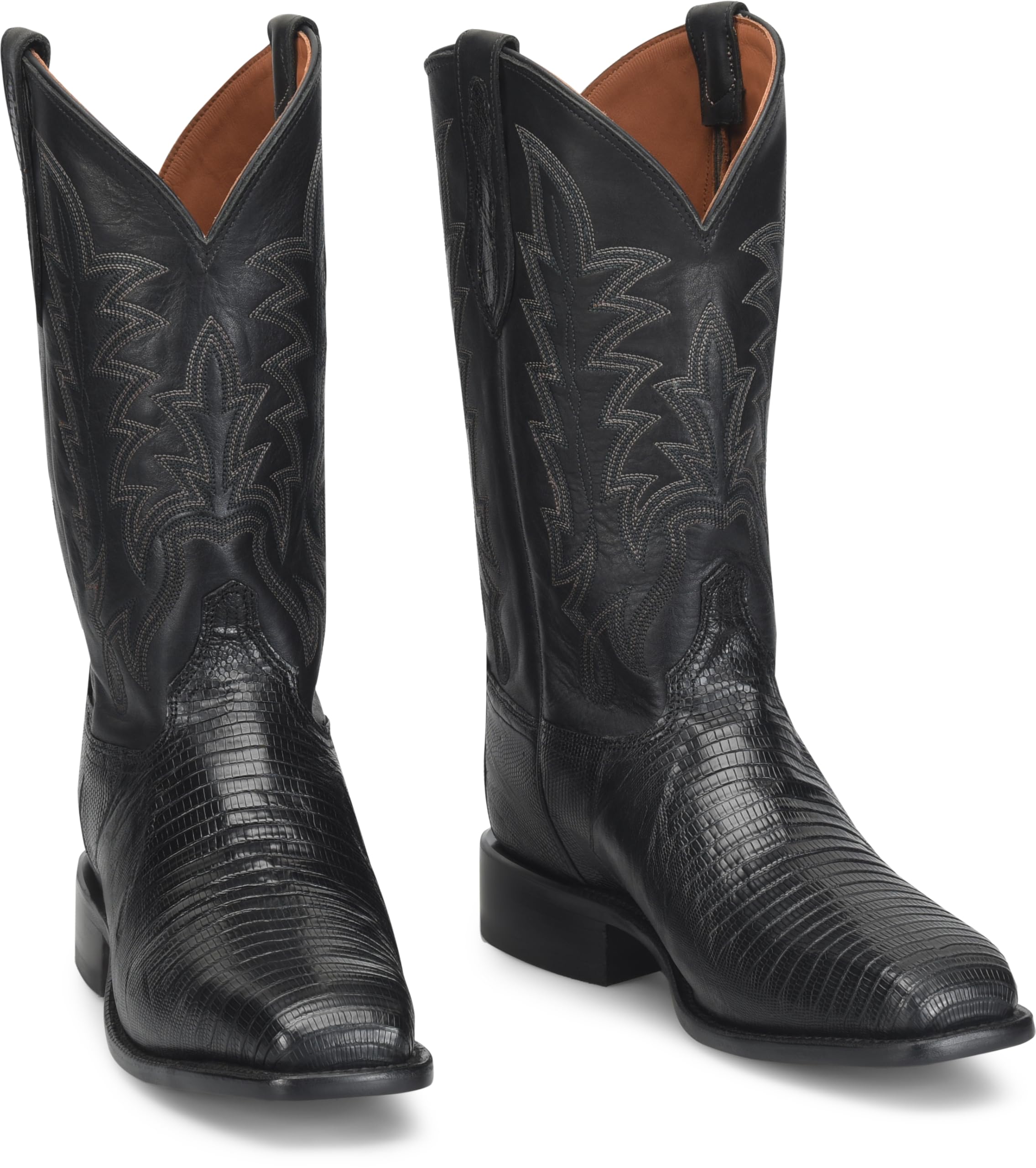 Justin Reposado 12" Lizard Cowboy for Men's Premium Leather, Classic Design, Durable Construction, Comfortable Fit Western Boots - Image 3