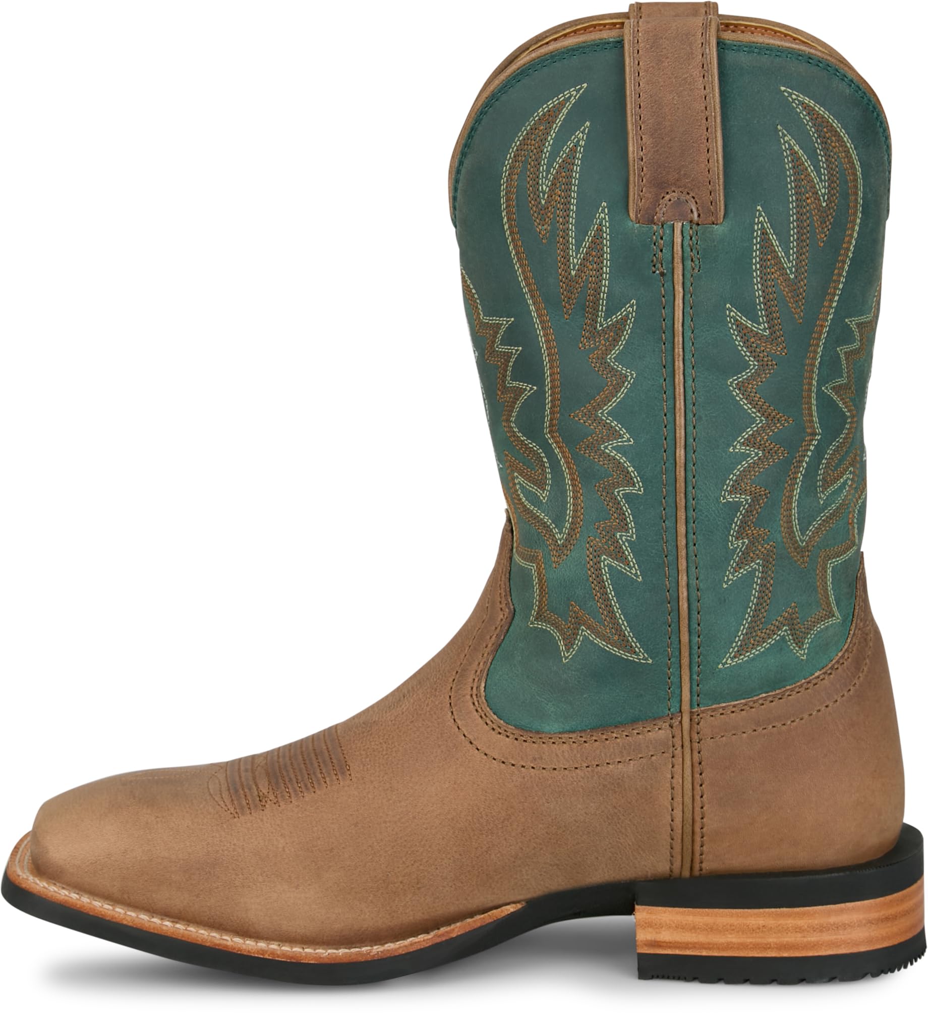 Justin Rustle 11" Premium Leather Western Boots for Men - Outlaw Collection - Durable, Comfortable Cowboy Style Footwear - Image 8